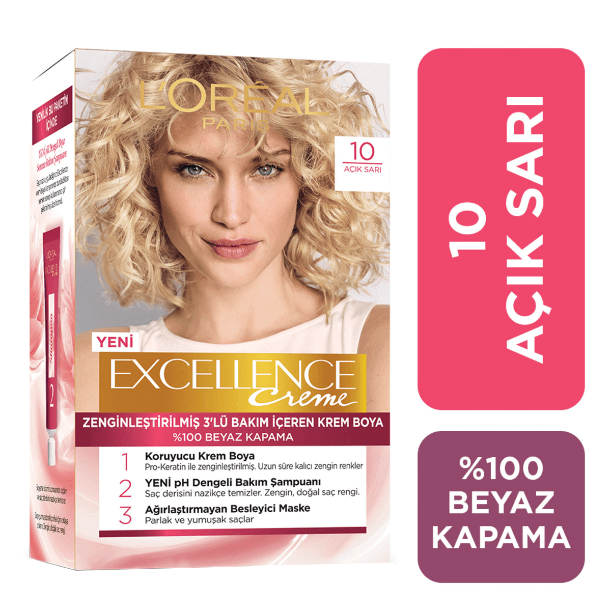 L'Oreal Paris Excellence Creme Saç Boyası 10 - Açık Sarı