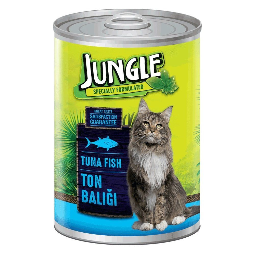 Jungle Ton Balıklı Konserve Kedi Maması 415 gr