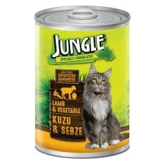 Jungle Kuzu Etli & Sebzeli Konserve Kedi Maması 415 gr