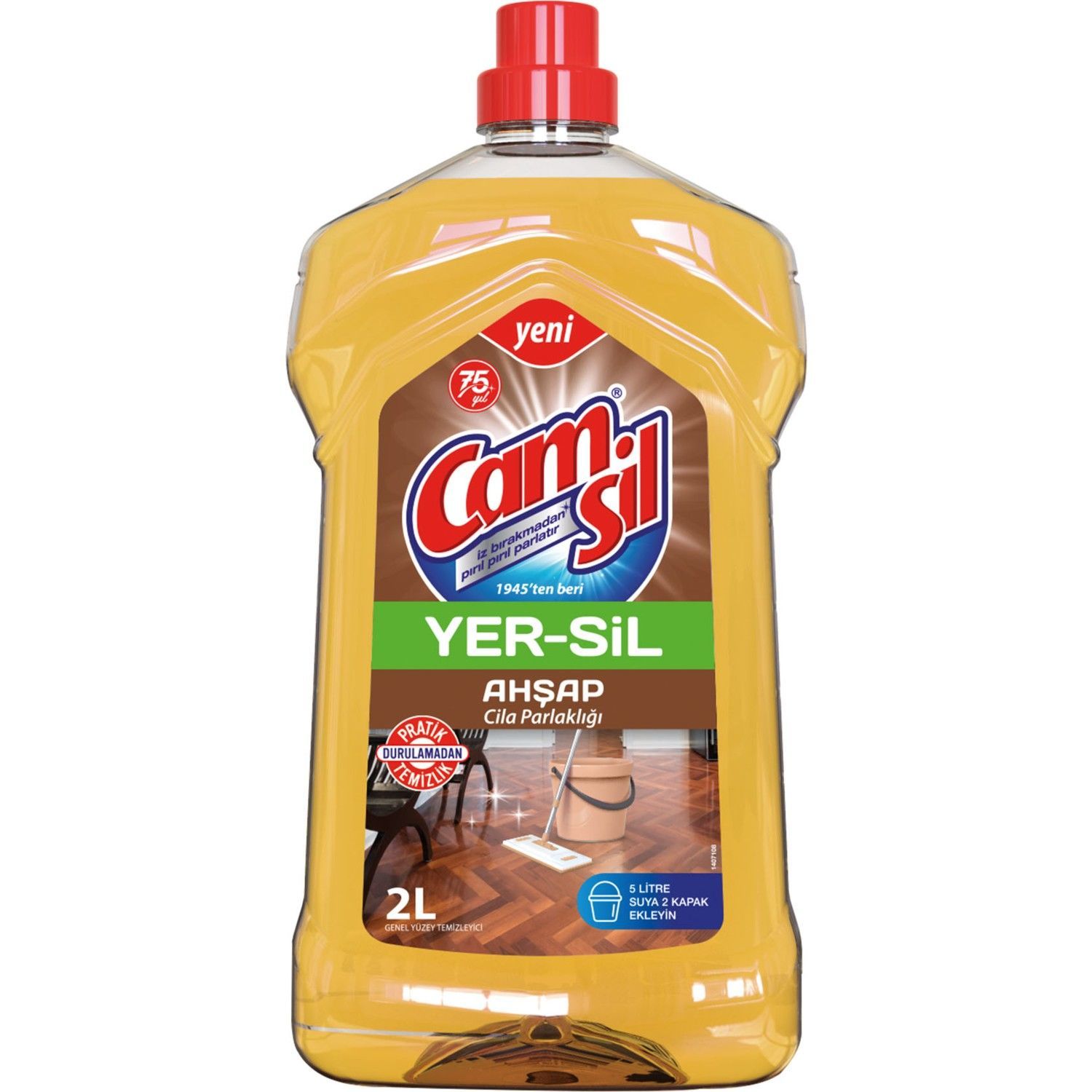 Camsil Yer-Sil Ahşap 2 lt