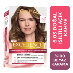 L'Oreal Paris Excellence Creme Saç Boyası 6.03 - Doğal Işıltılı Açık Kahve