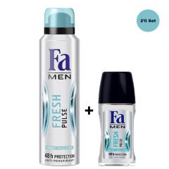 Fa Fresh Pulse Erkek Deo Sprey 150 ml + Fresh Pulse Erkek Roll-on 50 ml