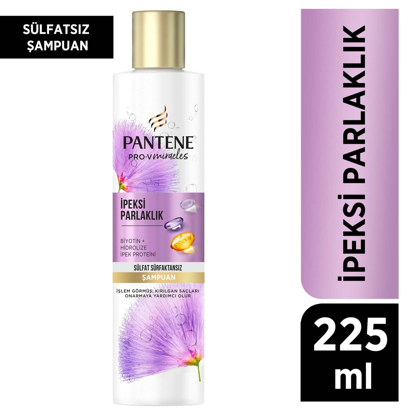 Pantene Pro-v İpeksi Parlaklık Sülfatsız Şampuan 225 ml