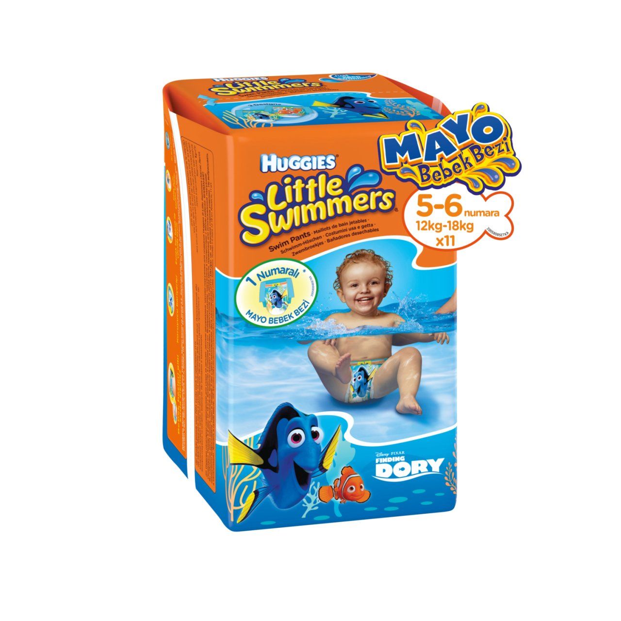 Huggies Little Swimmers Mayo Bebek Bezi 12 - 18 kg ( M - L ) 11'li