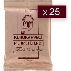 Kurukahveci Mehmet Efendi Türk Kahvesi 100 gr. x 25 Adet