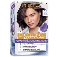 L’Oréal Paris Excellence Cool Creme Saç Boyası 5.11 - Ekstra Küllü Açık Kahve