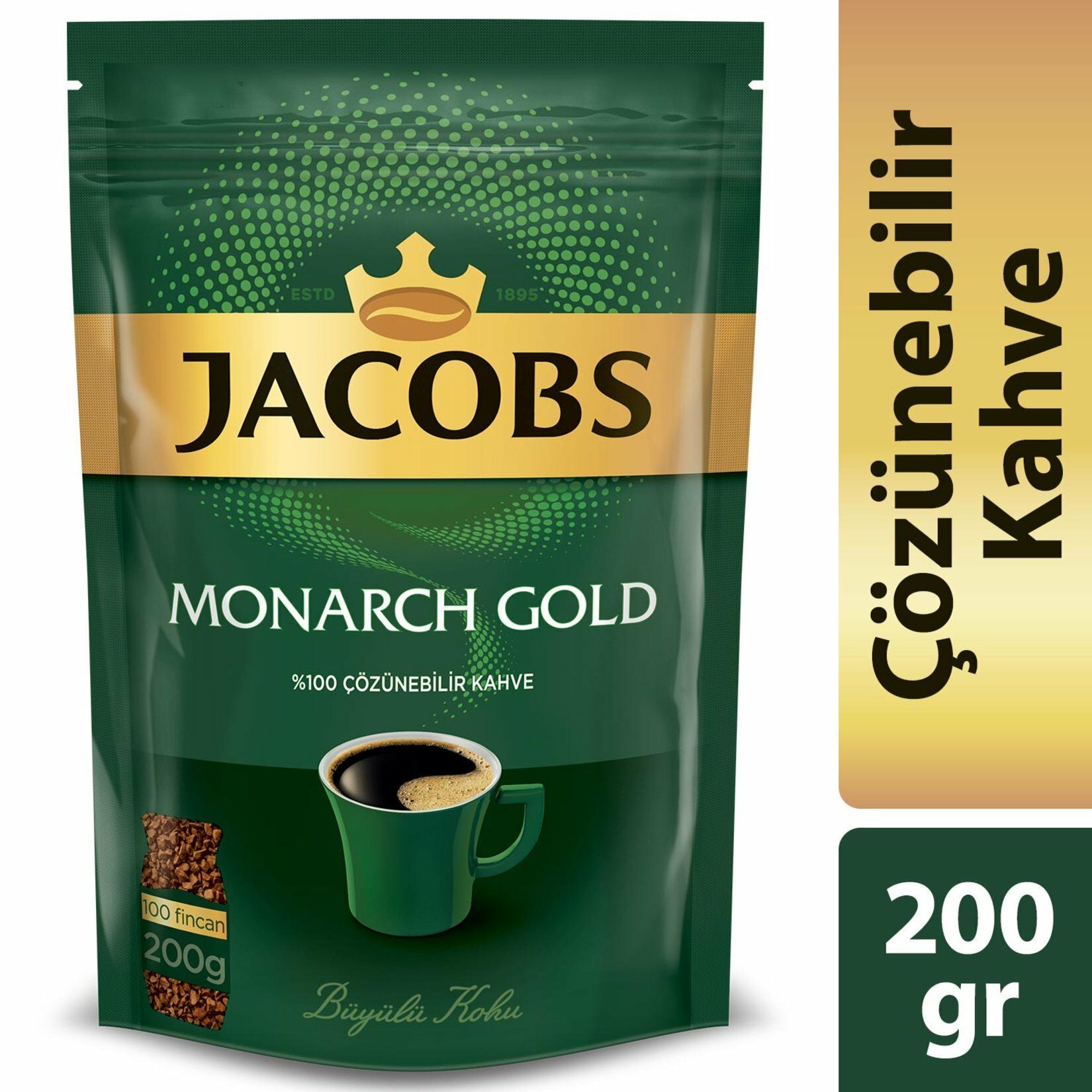 Jacobs Monarch Gold Ekonomik Paket 200 gr