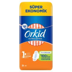 Orkid Ultra Extra Süper Ekonomik Hijyenik Ped Normal 26 Adet