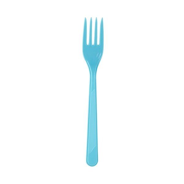 Bebek Mavisi Plastik Çatal - 25 Adet