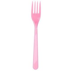 Pembe Plastik Çatal - 25 Adet