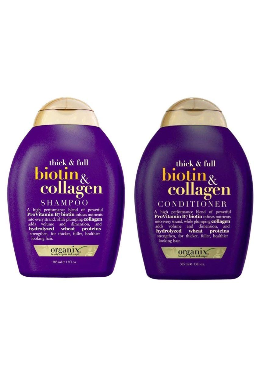 Organix İnce Telli Saçlar için Dolgunlaştırıcı Şampuan 385 ml + Saç Bakım Kremi 385 ml