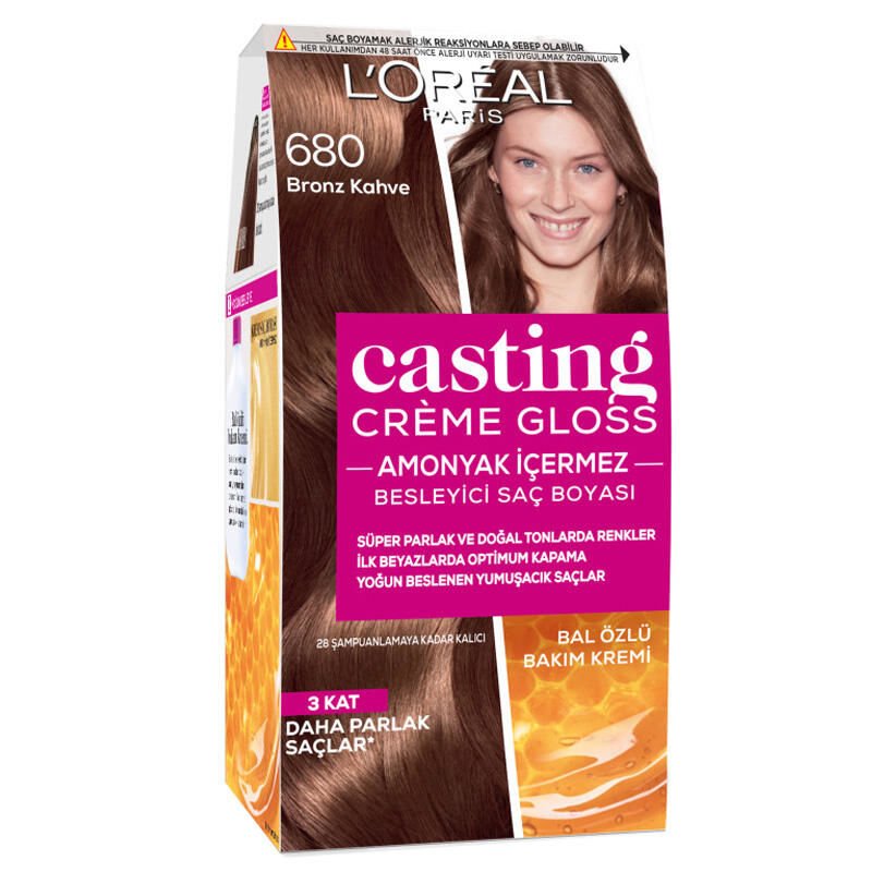L'Oreal Paris Casting Creme Gloss Saç Boyası No:680 - Bronz Kahve