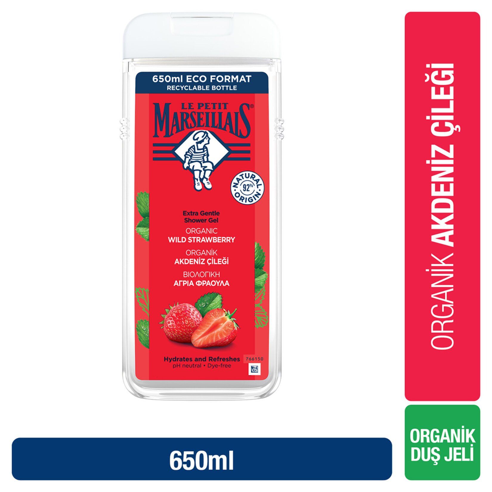 Le Petit Marseillais Duş Jeli Akdeniz Çileği 650 ml