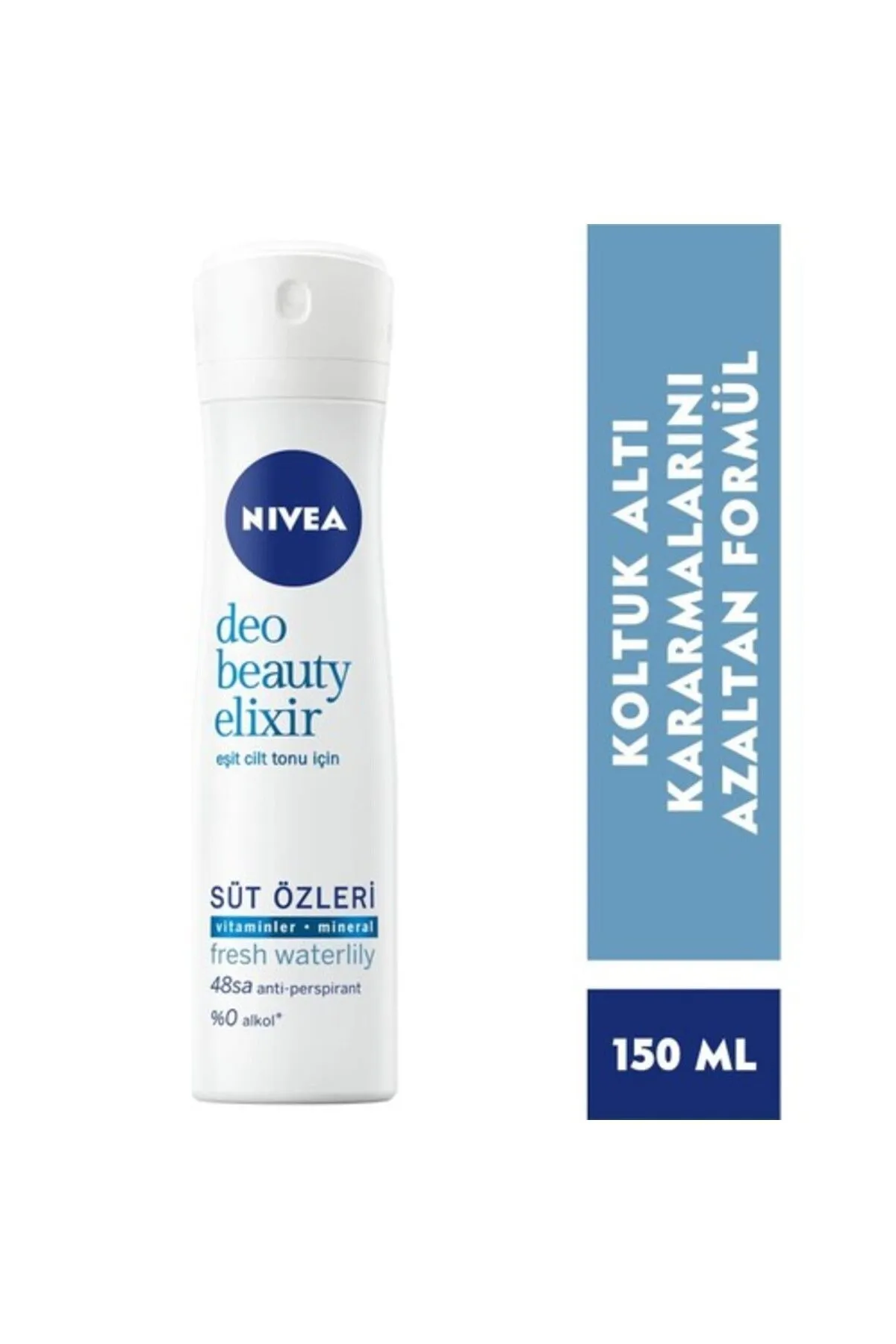 Nivea Beauty Elixir Fresh Waterlily Kadın Sprey Deodorant 150 ml