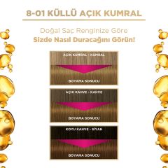 Palette Deluxe Saç Boyası Yoğun Renkler 8-01 - Küllü Açık Kumral