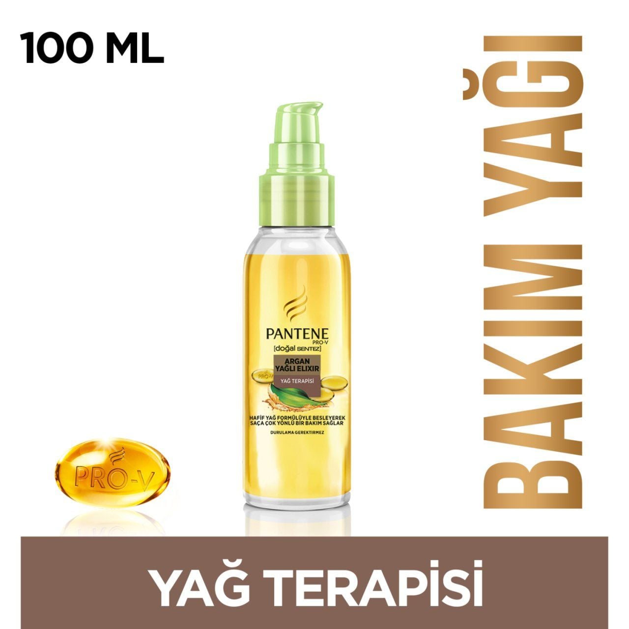 Pantene Doğal Sentez Saç Bakım Serumu Argan Yağlı Elixir 100 ml