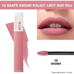Maybelline New York Super Stay Matte Ink Ruj - 10 Dreamer