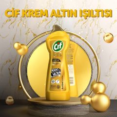 Cif Krem Yüzey Temizleyici Altın Işıltısı Amber Kokulu 750 ml
