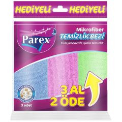 Parex Mikrofiber Temizlik Bezi 3'lü