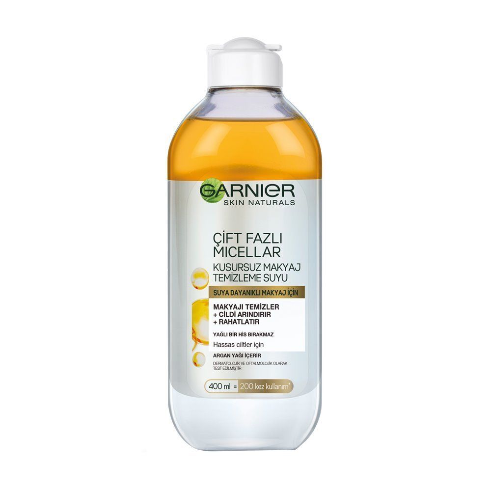 Garnier Çift Fazlı Micellar Kusursuz Makyaj Temizleme Suyu 400  ml