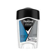 Rexona Men Clinical Protection Erkek Stick Deodorant Clean Scent 3x Güçlü Koruma 45 ml
