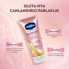 Vaseline Gluta-Hya Canlandırıcı Parlaklık Serum Etkili Vücut Losyonu 200 ml