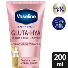 Vaseline Gluta-Hya Canlandırıcı Parlaklık Serum Etkili Vücut Losyonu 200 ml