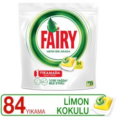 Fairy Hepsi Bir Arada Bulaşık Makinesi Deterjanı Kapsülü Limon Kokulu 84 Yıkama