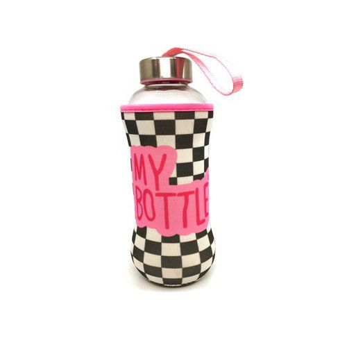 My Bottle Kılıflı Cam Matara - Pembe