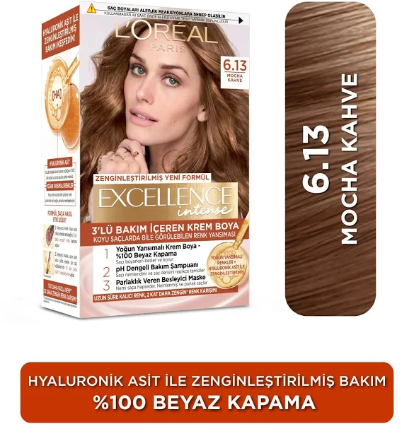 L'Oréal Paris Excellence Intense Saç Boyası 6.13 - Mocha Kahve