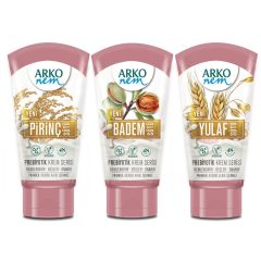 Arko Nem Prebiyotik Krem Serisi Pirinç & Badem & Yulaf Sütü 180 ml