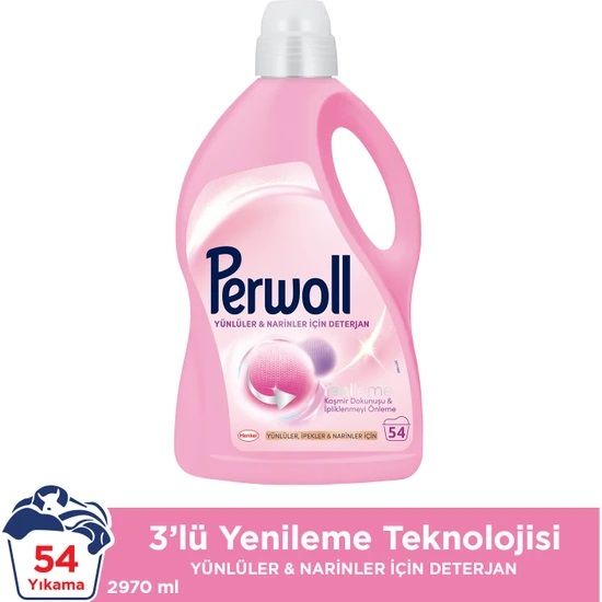 Perwoll Yenileme Yünlüler & Narinler Sıvı Çamaşır Deterjanı 2970 ml