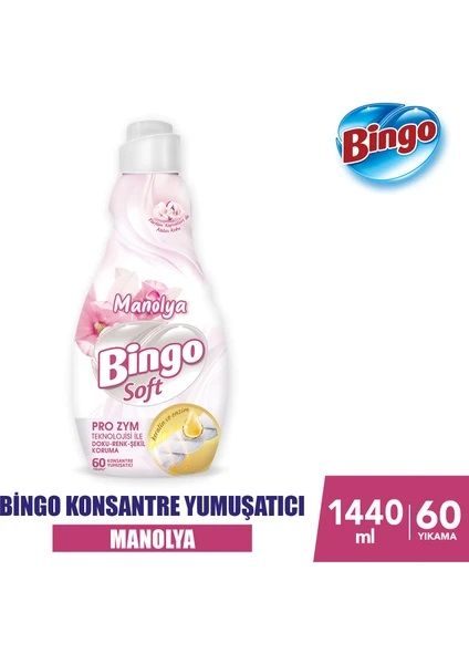 Bingo Soft Konsantre Çamaşır Yumuşatıcısı 1440 ml - Manolya