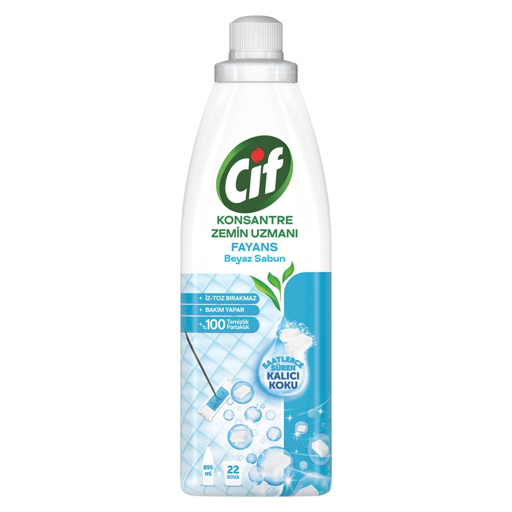 Cif Konsantre Zemin Uzmanı Fayans Beyaz Sabun 895 ml