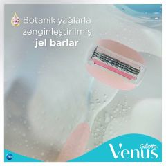 Gillette Venus Comfortglide Spa Breeze Kadın Tıraş Makinesi + 4 Adet Yedek Tıraş Bıçağı