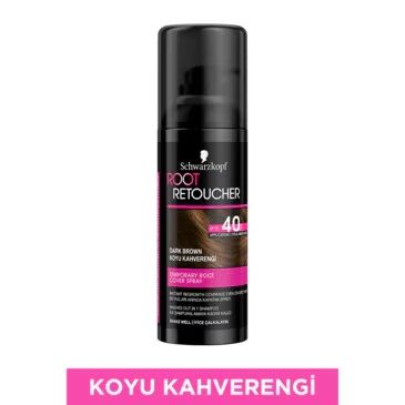 Schwarzkopf Root Retoucher Sprey Boya Koyu Kahverengi 120 ml
