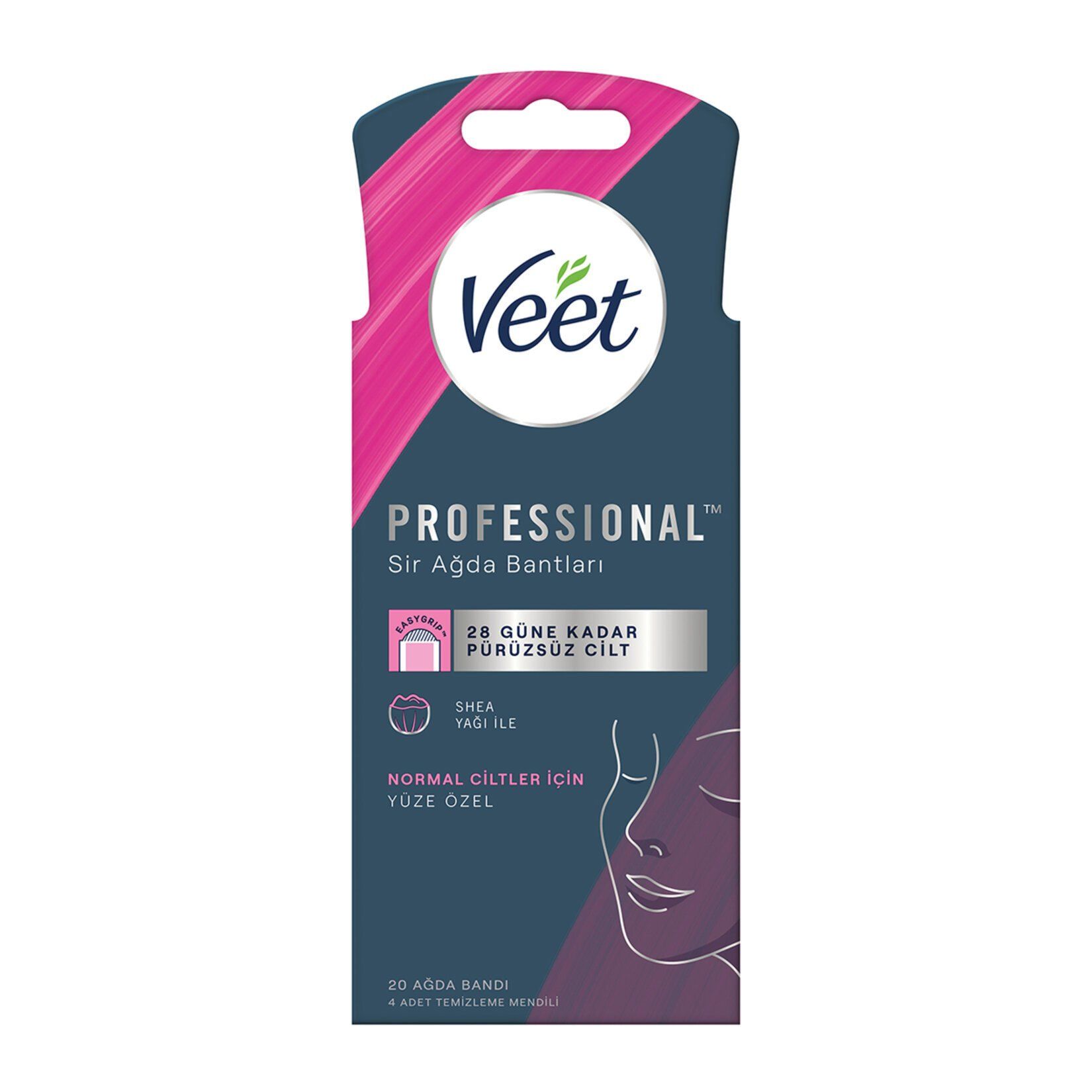 Veet Professıonal Yüze Özel Ağda Bandı Normal 20'li