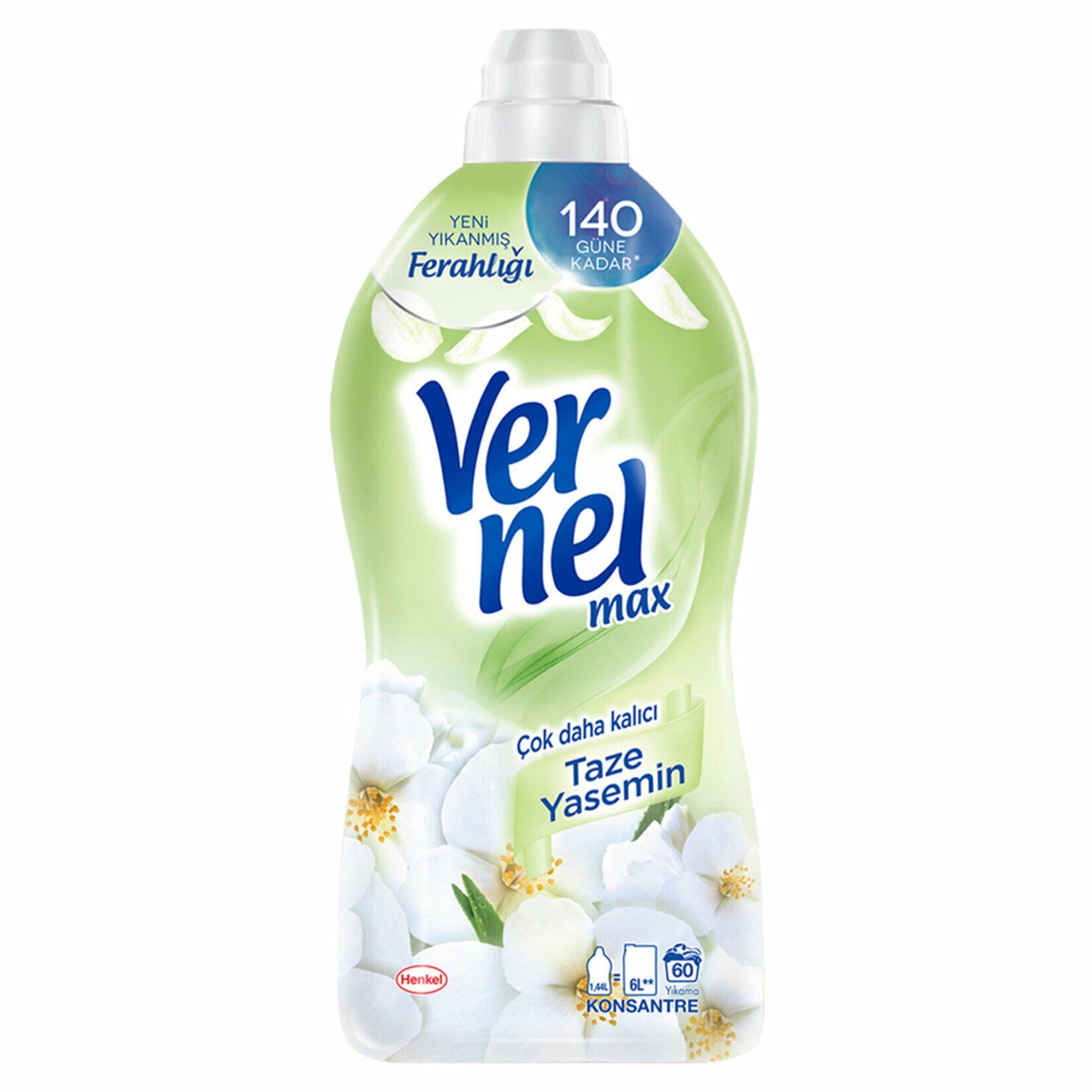 Vernel Max Konsantre Çamaşır Yumuşatıcısı Yasemin Aloevera 1440 ml